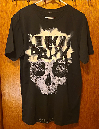 Linkin park black - linkin, skull
